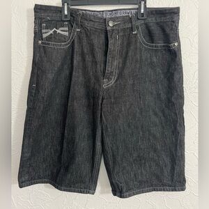Vtg Ecko Unltd Baggy Fit Denim Shorts Mens 38 Long Jorts Streetwear Y2K Hip Hop